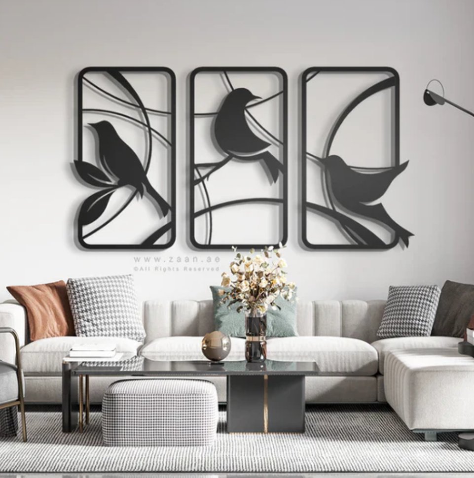 Acrylic Birds Wall Art for Home