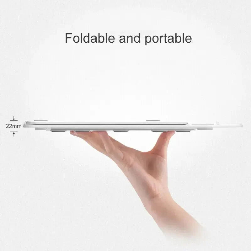 360° Rotating Foldable Laptop Stand with Mobile Holder